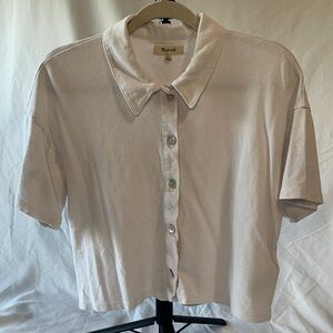 Madewell White Collared Shirt